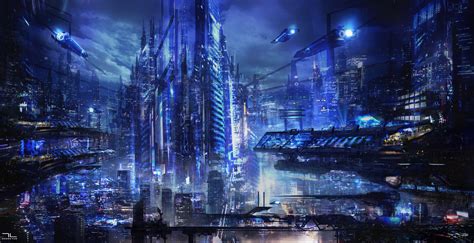 City Cyberpunk Futuristic Hd Wallpaper Rare Gallery | The Best Porn Website