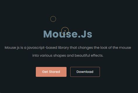 Cool Cursor & Click Effects - Mouse.Js | CSS Script