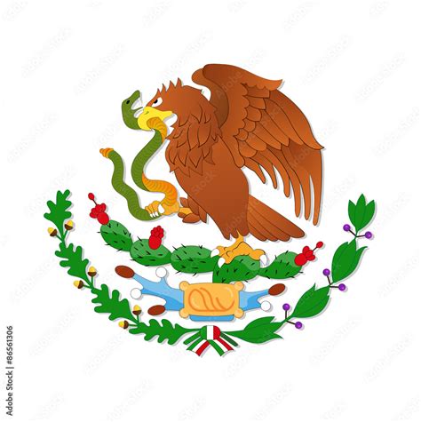 Eagle, symbol of the Mexican flag Stock Vector | Adobe Stock