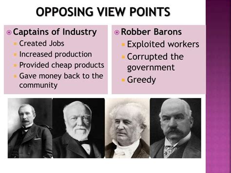 PPT - Robber Barons vs. Captains of Industry PowerPoint Presentation - ID:1678063