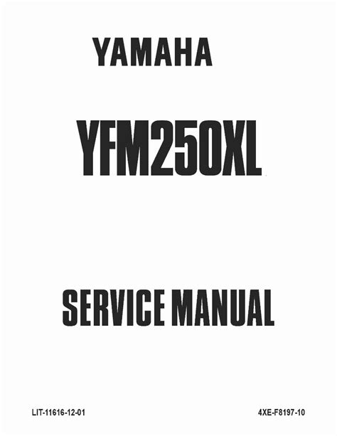 1999-2004 YAMAHA BEAR TRACKER 250 / YFM250 Service Repair Manual (highly Detailed Fsm)