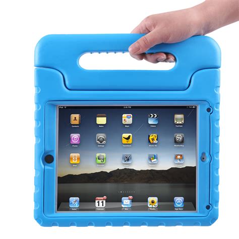 HDE iPad Air Bumper Case for Kids Shockproof Hard Cover Handle Stand with Built in Screen ...