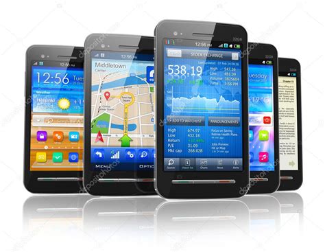 Set of touchscreen smartphones — Stock Photo © scanrail #13194989