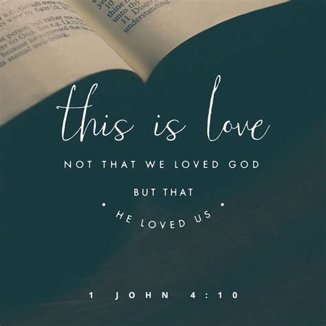 This is love: not that we loved God, but that he loved us... | Frases católicas, Nomes de jesus ...