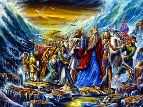 Moses leads the Exodus from the Egypt - Alex Levin