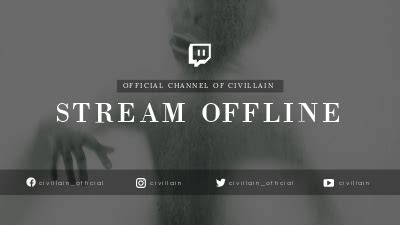 Free and Customizable Twitch Offline Banner Templates - Snappa