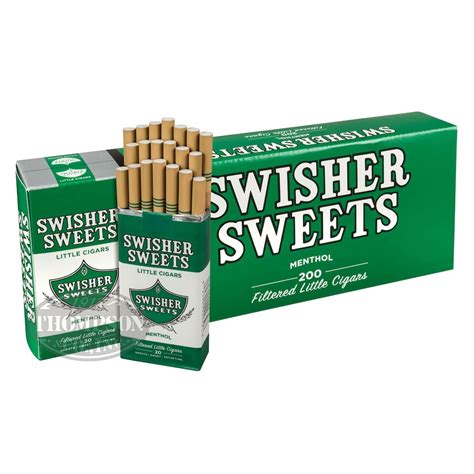 Swisher Sweets Little Cigars Filtered Cigarillo Natural Menthol - Thompson Cigar