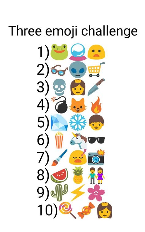 Three Emoji Challenge