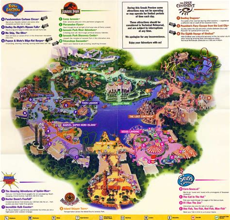 Universal Islands Of Adventure Florida Map - Dorise Josephine