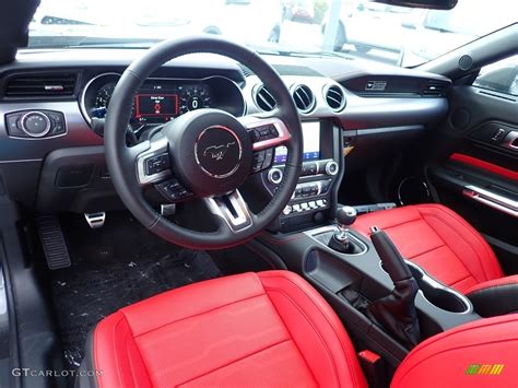 Showstopper Red Interior 2020 Ford Mustang GT Premium Fastback Photo #139765744 | GTCarLot.com