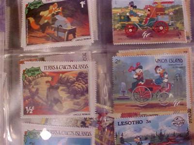 eBlueJay: DISNEY HUGE LOT OF COLLECTOR STAMPS IN ALBUM (SOLD)