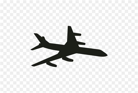 Airplane Landing Silhouette Side View - Airplane Silhouette PNG - FlyClipart