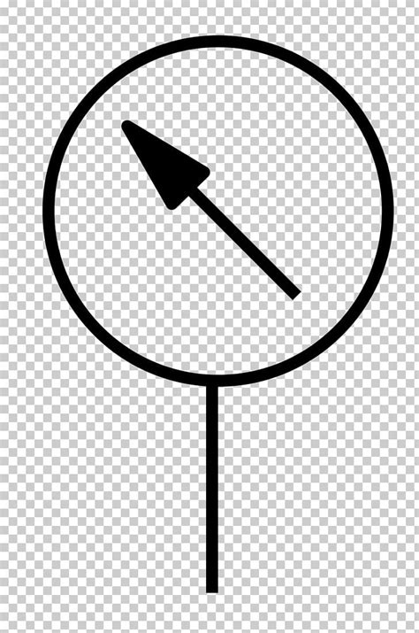 Electronic Symbol Manometers Pressure Measurement Gauge PNG, Clipart, Angle, Area, Black And ...