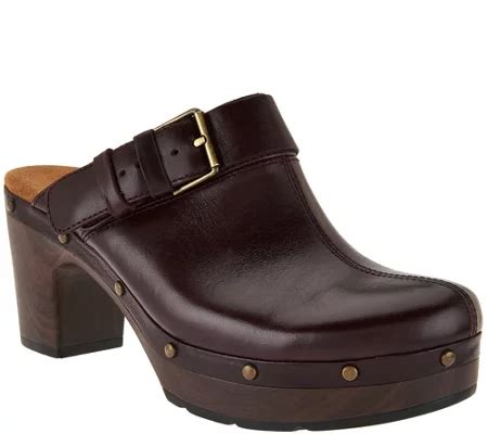 Clarks Artisan Block Heel Clogs - Ledella York - Page 1 — QVC.com