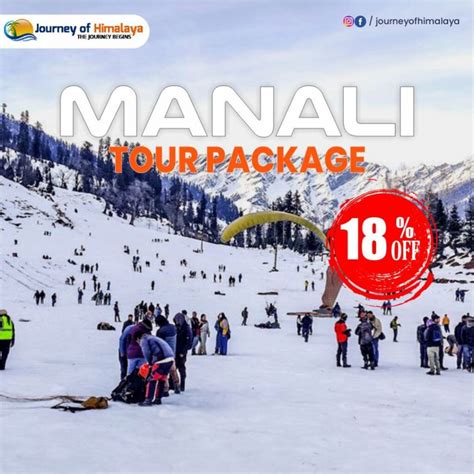 Manali Tour Package - 5N/6D, @5,500/- Person, 18% Off