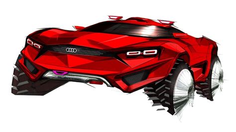 How to sketch car (Concept SUV) - YouTube