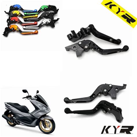 with logo (PCX) For Honda PCX 125/150 CNC Motorcycle Accessories Foldable Extending Brake Clutch ...