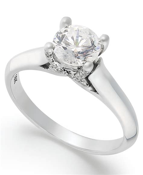 White Gold Solitaire Engagement Ring