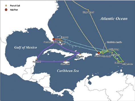 Selected cruise itineraries, Caribbean. Source: Itineraries from Royal... | Download Scientific ...