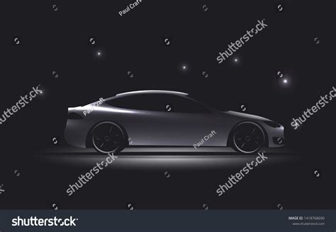 Side View Luxury Car Silhouette On Stock Vector (Royalty Free) 1418768690 | Shutterstock