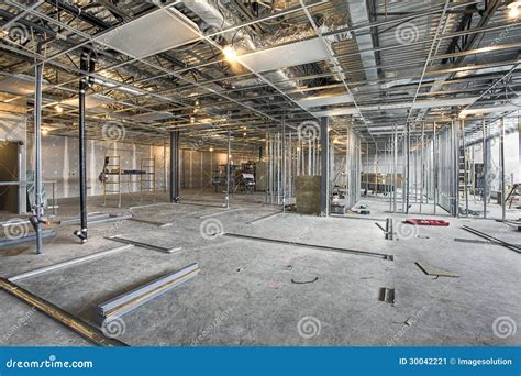 Interior Building Construction Site Stock Image - Image of site, estate: 30042221