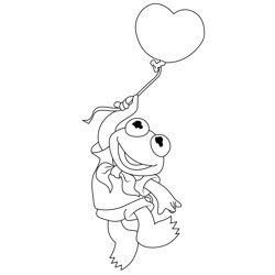 Baby Kermit Coloring Page for Kids - Free Muppet Babies Printable ...