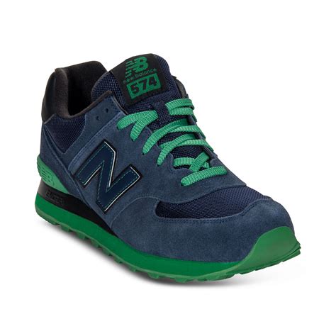 New Balance 574 Sneakers in Blue for Men (NAVY/GREEN) | Lyst