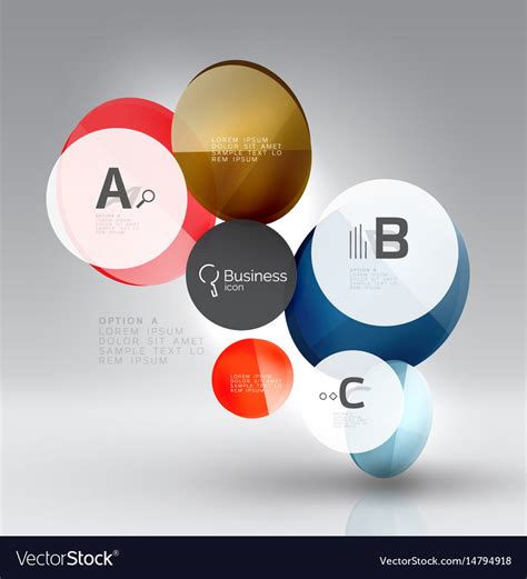 Circle banner template Royalty Free Vector Image