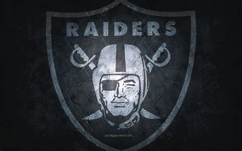 Download wallpapers Las Vegas Raiders, American football team, black stone background, Las Vegas ...