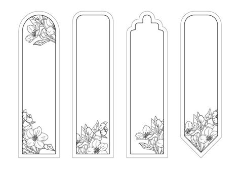 Blank Bookmark Template Printable Bookmarks | Free printable bookmarks, Coloring bookmarks ...