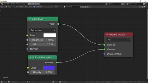 How to make a glass material in blender