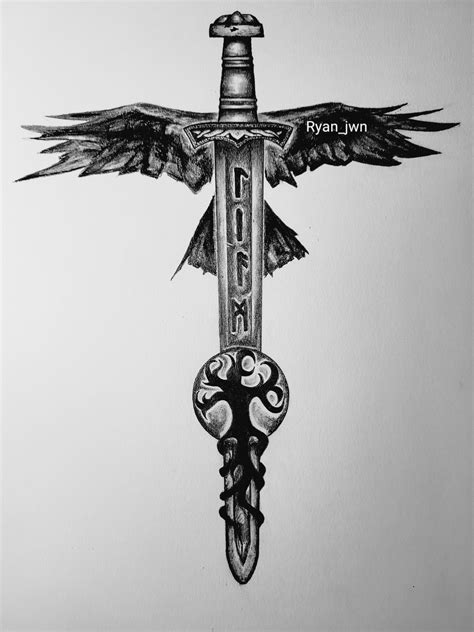 I drew a tattoo for my friend, kind of in the style of the "ulfberht" swords : r/runes