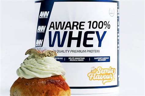 Aware Nutrition turns a Semla into a flavor of whey protein powder