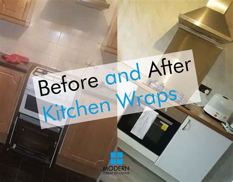 Before and After Kitchen Wraps | Scotland | Modern Display Solutions