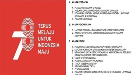 4 Susunan Upacara Bendera 17 Agustus Pada Peringatan 2023 HUT Ke-78 RI - Tribunsumsel.com