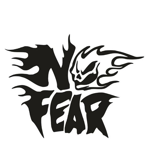 No Fear Flaming Skull Logo JDM Car Truck Window Laptop Vinyl Decal Sticker-in Car Stickers from ...