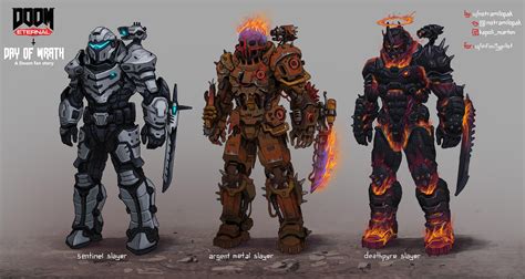 DAY OF WRATH, fan project by u/infinitypilot, art and design of Doomslayer skins by me! Enjoy ...