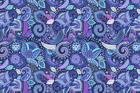 Floral Blue Paisley Pattern | Graphic design pattern, Paisley pattern ...