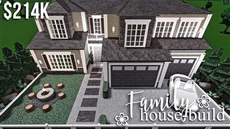 Family House Build | Roblox Bloxburg | GamingwithV - YouTube