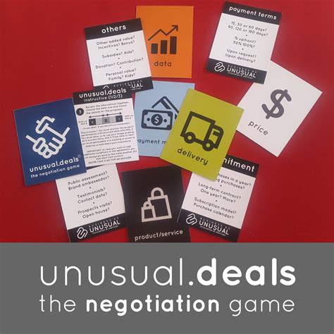 Unusual Games - Unusual Deals - The Negotiation Game - BATNA - BUSINESS AS UNUSUAL