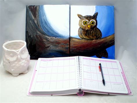 Autumn Owl Painting, Canvas Painting, Original Painting, Home Decor ...