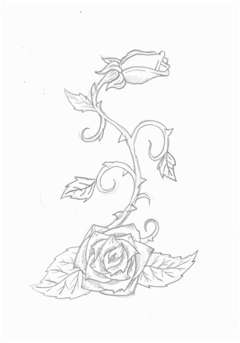 Rose vine tattoo by InfiniteDamnation on DeviantArt