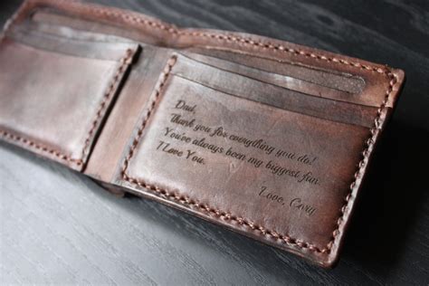 Personalized Leather Wallets With Custom Text :: Keweenaw Bay Indian ...