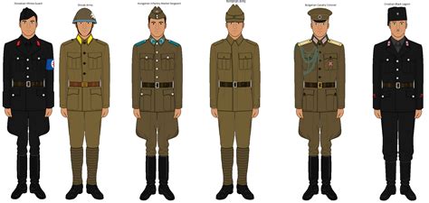 Axis Nations Uniforms WW2 by ExaltedFrog on DeviantArt