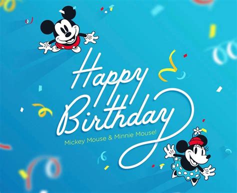 Here is How You Can Celebrate Mickey Mouse and Minnie Mouse's Birthday ...