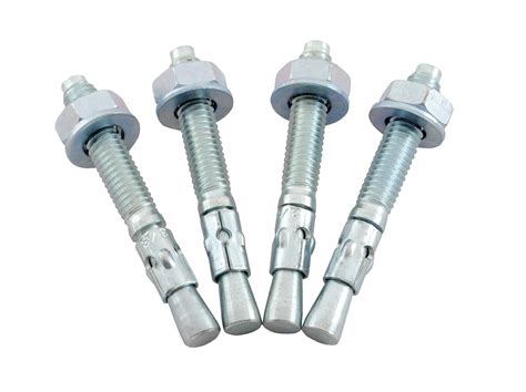 Vestil AS-383-4PK Concrete Anchor Four Bolt Kit, 3/8" Diameter x 3" Length : Amazon.in ...