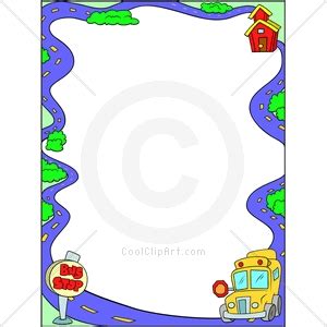 school bus borders clipart - Clipground