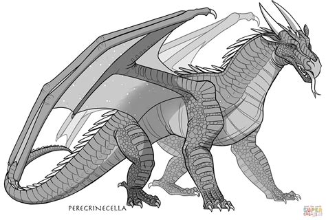 Nightwing Dragon coloring page | Free Printable Coloring Pages