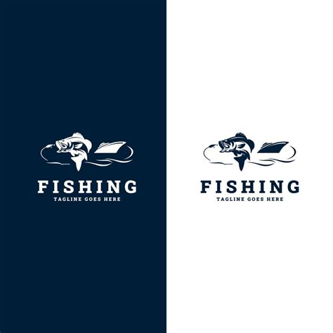 Fishing logo template. Sport fishing Logo. fishing illustration template 9880203 Vector Art at ...