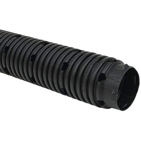 ADS 4-in x 10-ft Corrugated Perforated Pipe in the Corrugated Drainage ...